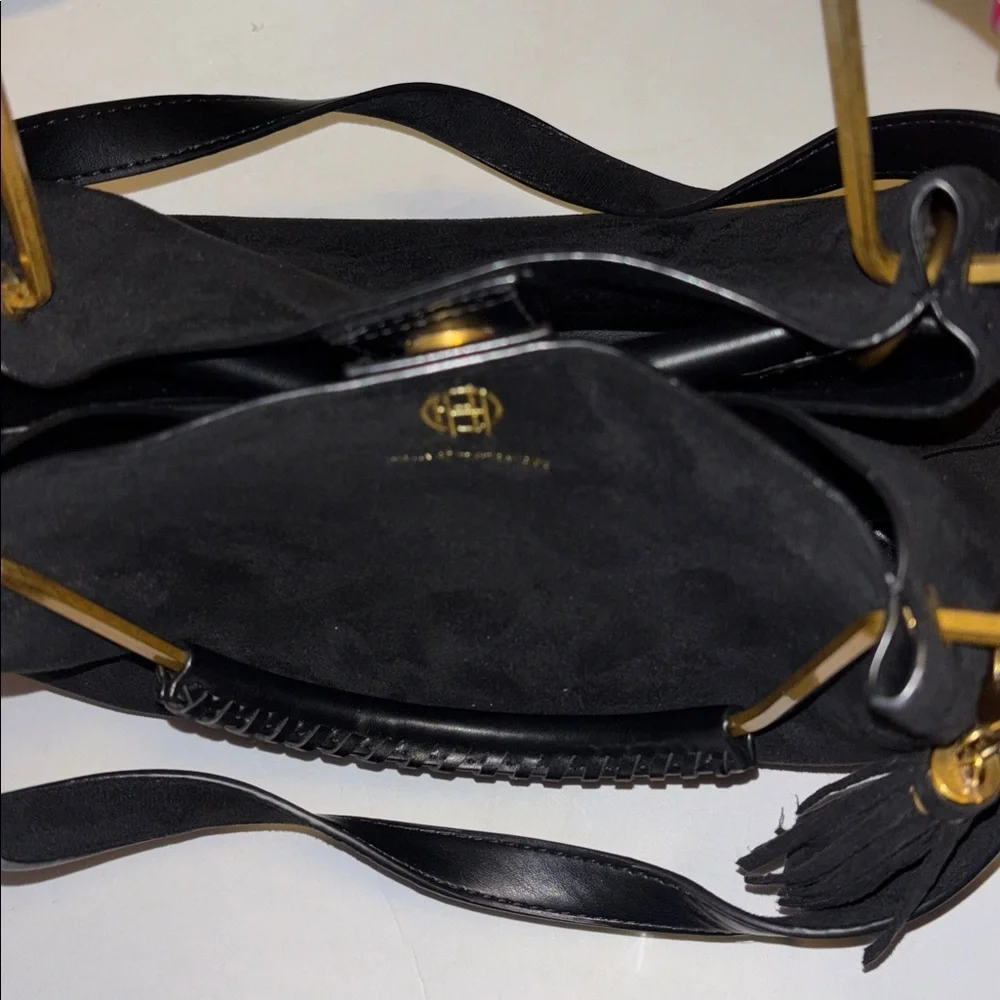 House of Harlow 1960 black faux
